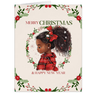 Merry Christmas & Happy New Year Black Girl Magic