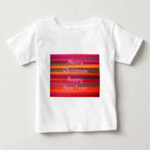 Merry Christmas Happy New Year Colour  Baby T-Shirt
