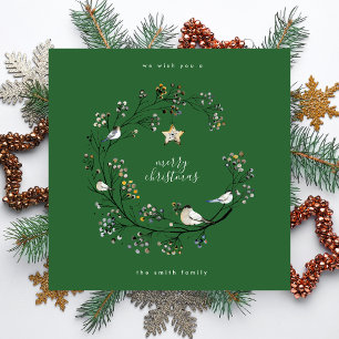Merry Christmas Happy New Year Colours Holiday Card