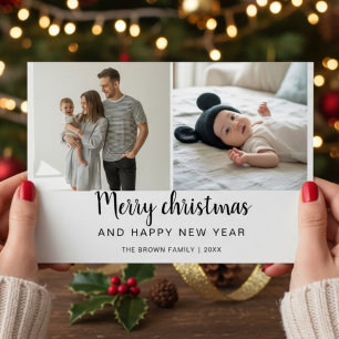 Merry Christmas & Happy New Year Cozy Family Card