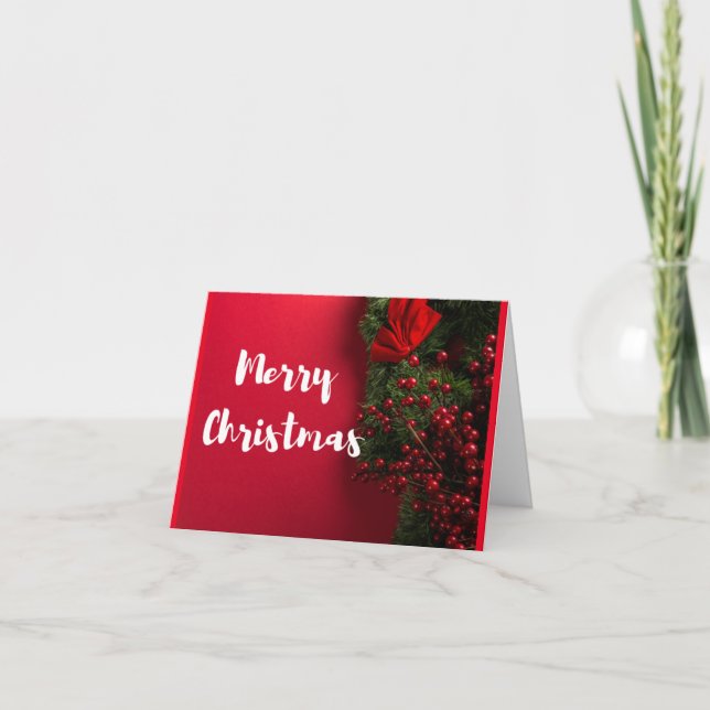 MERRY CHRISTMAS/HAPPY NEW YEAR DECOR  CARD (Front)