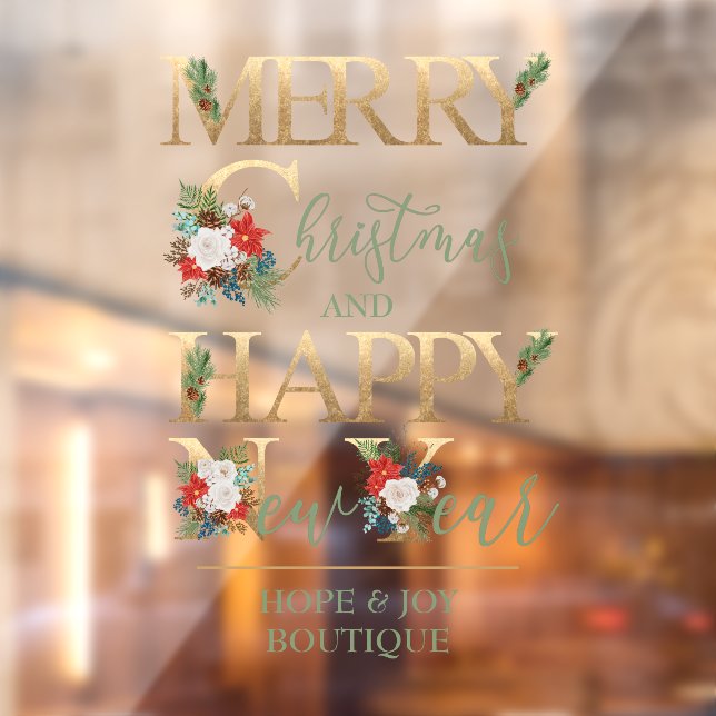 Merry Christmas Happy New Year Elegant Typography (Sheet 2)