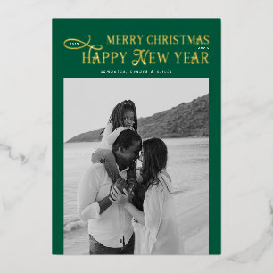 Merry Christmas Happy New Year Family 4 Photos