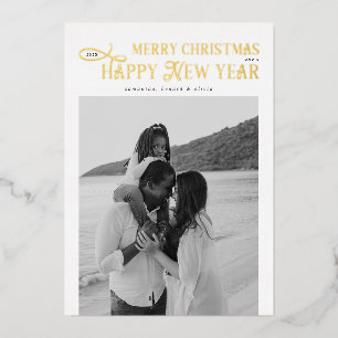 Merry Christmas Happy New Year Family 4 Photos