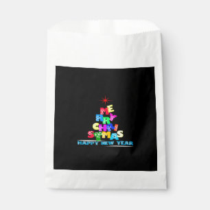 Merry Christmas Happy New Year Favour Bags