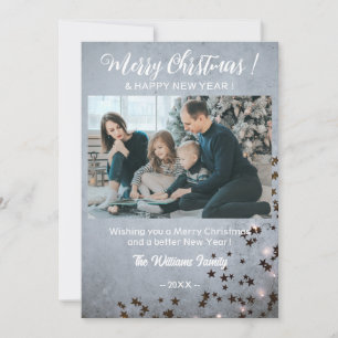 Merry Christmas Happy New Year Holiday Card