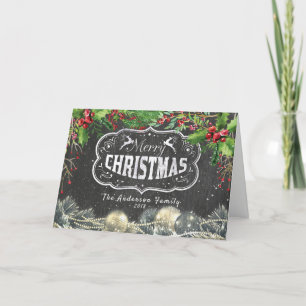 Merry Christmas & Happy New Year Holiday Greetings