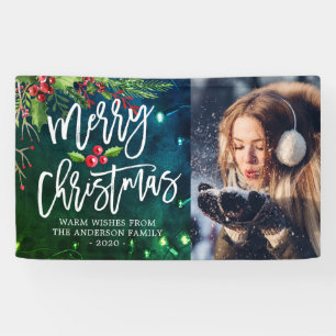 Merry Christmas Happy New Year Holiday Party Photo Banner