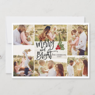Merry Christmas Happy New Year Holiday Wish Photos Card
