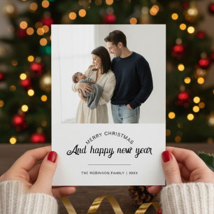Merry Christmas & Happy New Year Merry Family Card