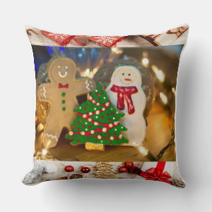 Merry Christmas & Happy New Year Ornament Design Cushion