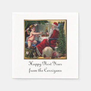 Merry Christmas & Happy New Year Paper Napkins