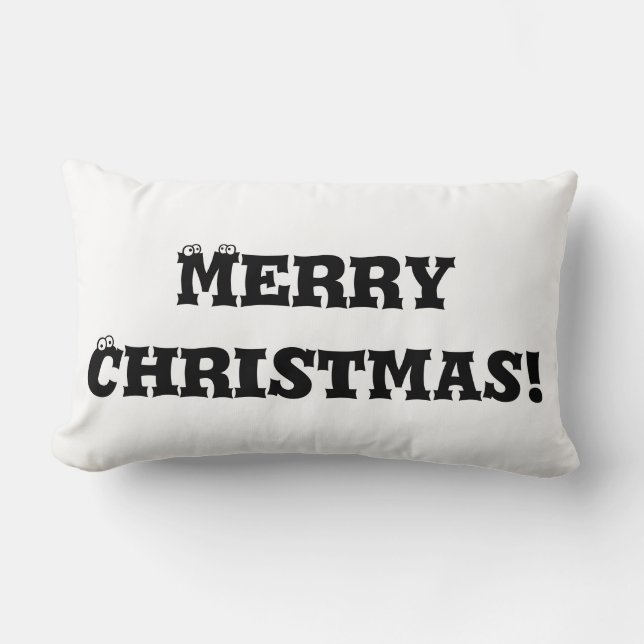 Merry Christmas Happy New Year pillow (Front)
