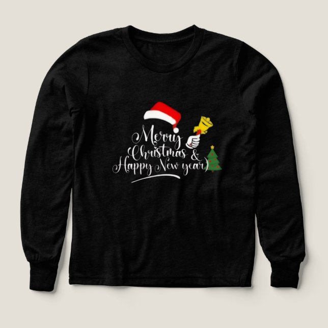 Merry Christmas & Happy New year T-Shirt (Design Front)