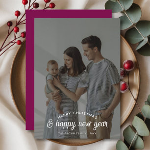 Merry Christmas & Happy New Year Warm Holiday Card