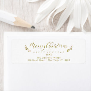 Merry Christmas & Happy New Year Whimsical Script