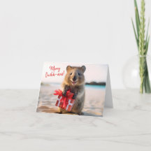 Merry Christmas Happy Smiling Quokka Selfie - 