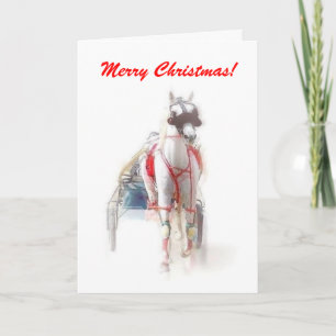 Merry Christmas Harness Racing Holiday Card