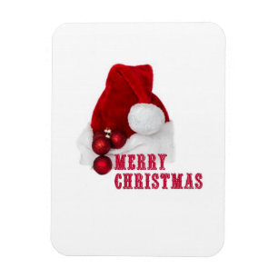 Merry Christmas Hat Flexi Magnet