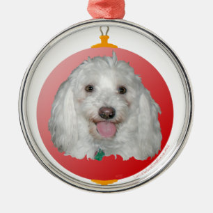 Merry Christmas Havanese Metal Tree Decoration