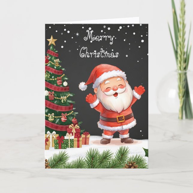 Merry Christmas heartfelt wishes & whimsical   Card (Front)
