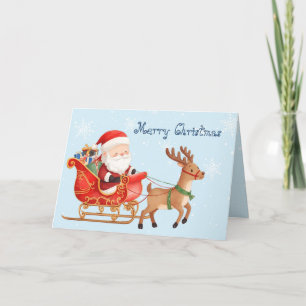 Merry Christmas heartfelt wishes & whimsical   Card