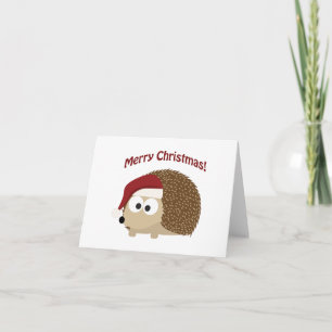 Merry Christmas! Hedgehog Holiday Card
