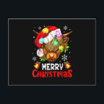 Merry Christmas Highland Cow Western Santa Hat Xma Holiday Postcard<br><div class="desc">This is a great gift for your family,  friends during Hanukkah holiday. They will be happy to receive this gift from you during Hanukkah holiday.</div>