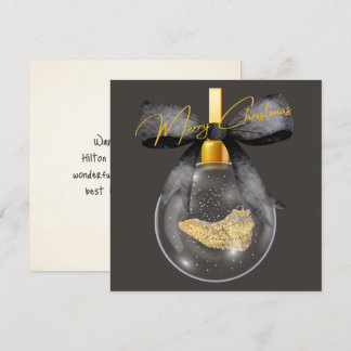 Merry Christmas Hilton Head Island Map Ornament Holiday Card