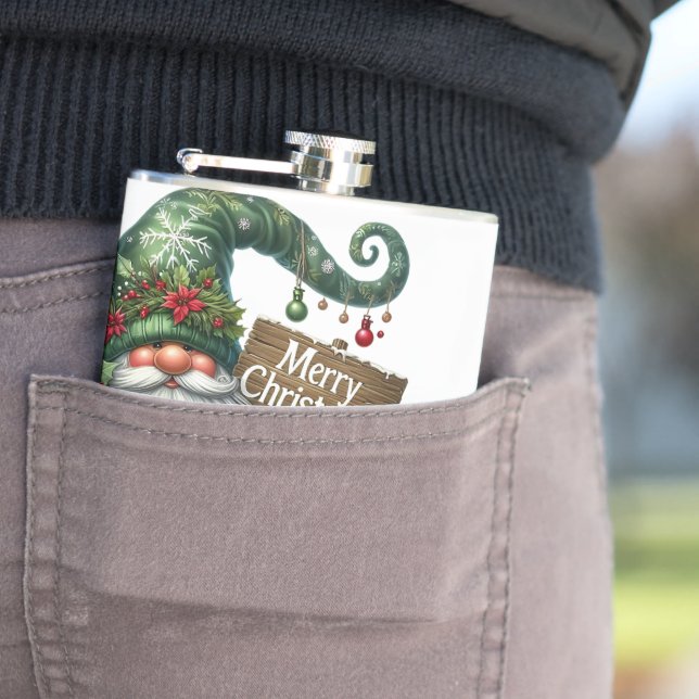 Merry Christmas  Hip Flask (In Situ)
