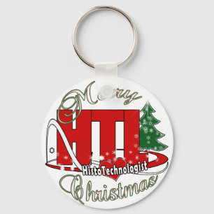 MERRY CHRISTMAS HISTOTECHNOLOGIST KEY RING