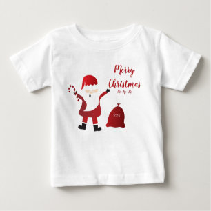 Merry Christmas Ho Ho Ho Santa Claus Baby T-Shirt