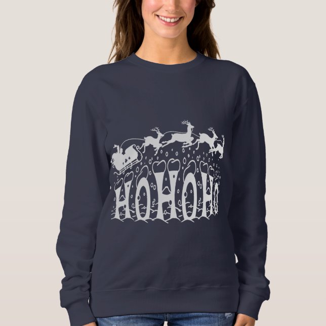 Merry Christmas-Ho Ho Ho Sweatshirt (Front)