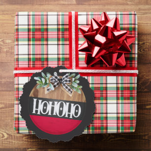 Merry Christmas Ho Ho Ho Tree Decoration Card
