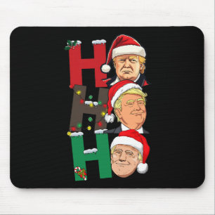 Merry Christmas Ho Ho Ho Trump Santa Light Christm Mouse Pad