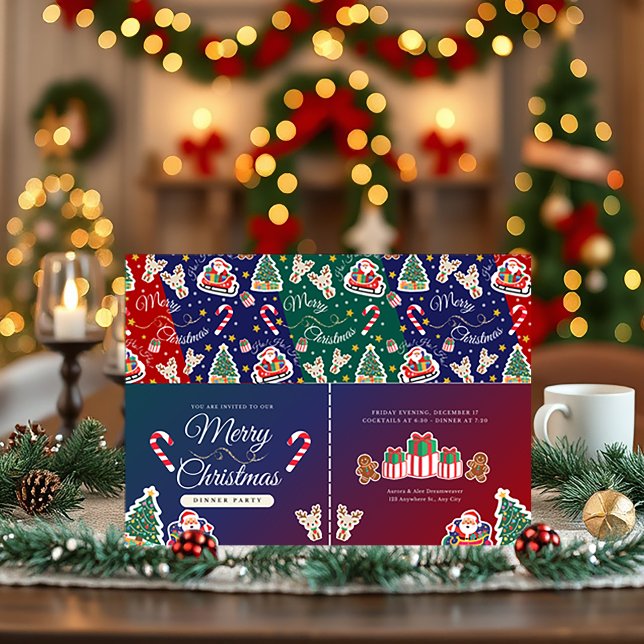 Merry Christmas HOHOHO Custom Landscape Invitation (Creator Uploaded)