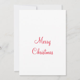 merry christmas holiday add family name photo gift card