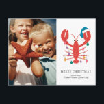 Merry Christmas | Holiday Beach Lobster Crab<br><div class="desc">Merry Christmas | Holiday Beach Lobster Crab</div>