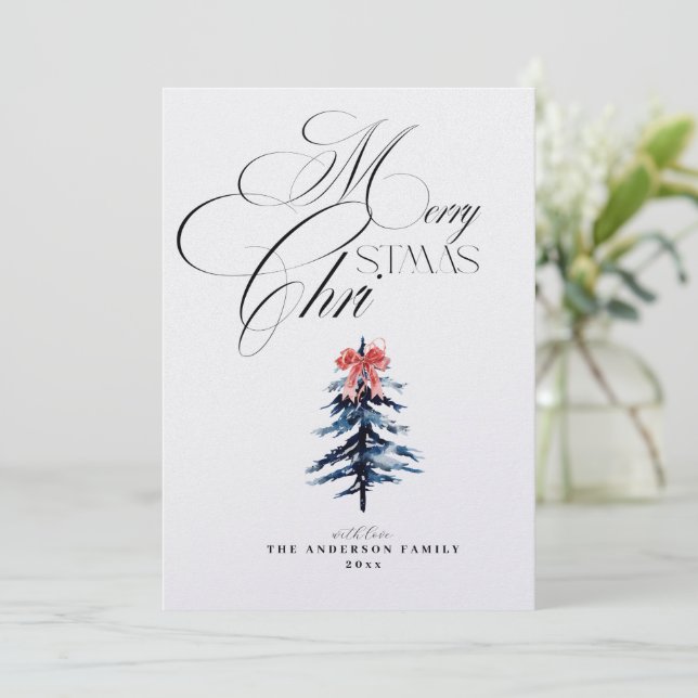  Merry Christmas Holiday Card (Standing Front)