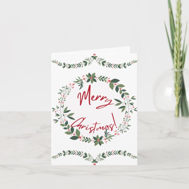 Merry Christmas Holiday Card (Front)