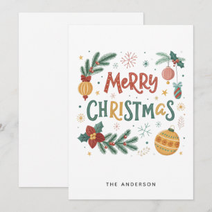 Merry Christmas Holiday Card