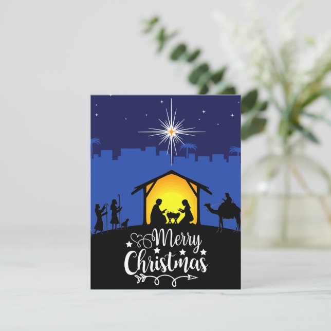 Merry Christmas Holiday Card (Standing Front)