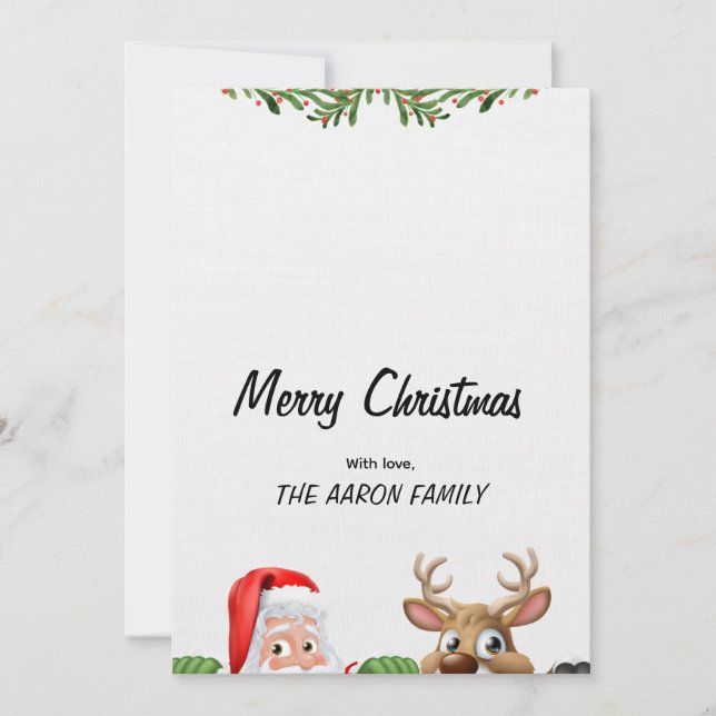 Merry Christmas  Holiday Card (Front)