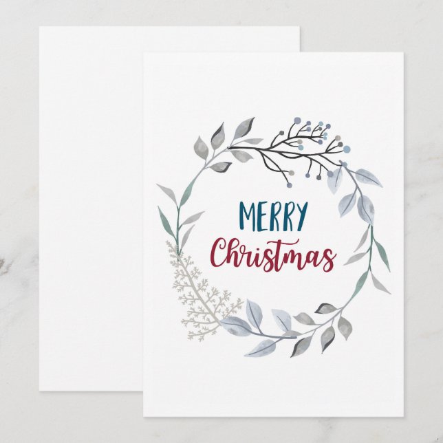 Merry Christmas Holiday Card (Front/Back)