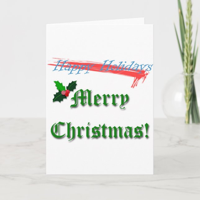 Merry Christmas Holiday Card (Front)