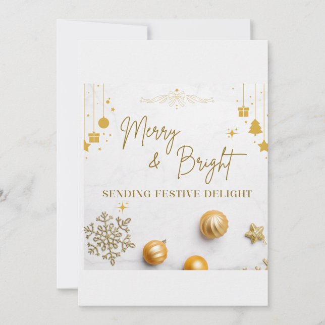 Merry Christmas! Holiday Card Template (Front)