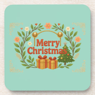 Merry Christmas Holiday Coasters (Set of 6)