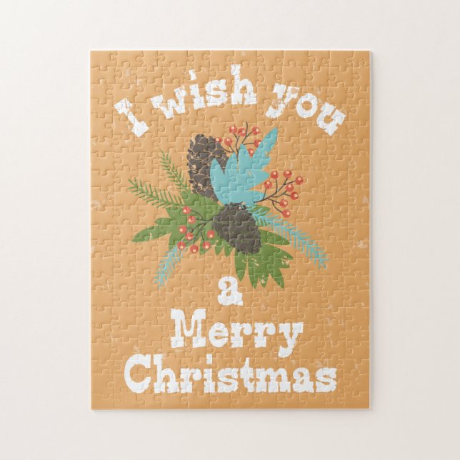 Merry Christmas Holiday Decor Jigsaw Puzzle (Vertical)