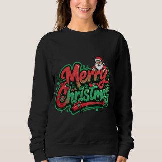 Merry Christmas Holiday Design Sweatshirt