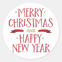 Merry Christmas Holiday Envelope Seal